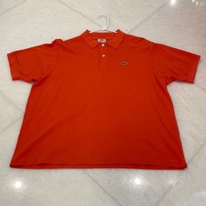 Lacoste Short Sleeve Polo Size XXL (7) Orange